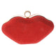 Red rhinestone clutch